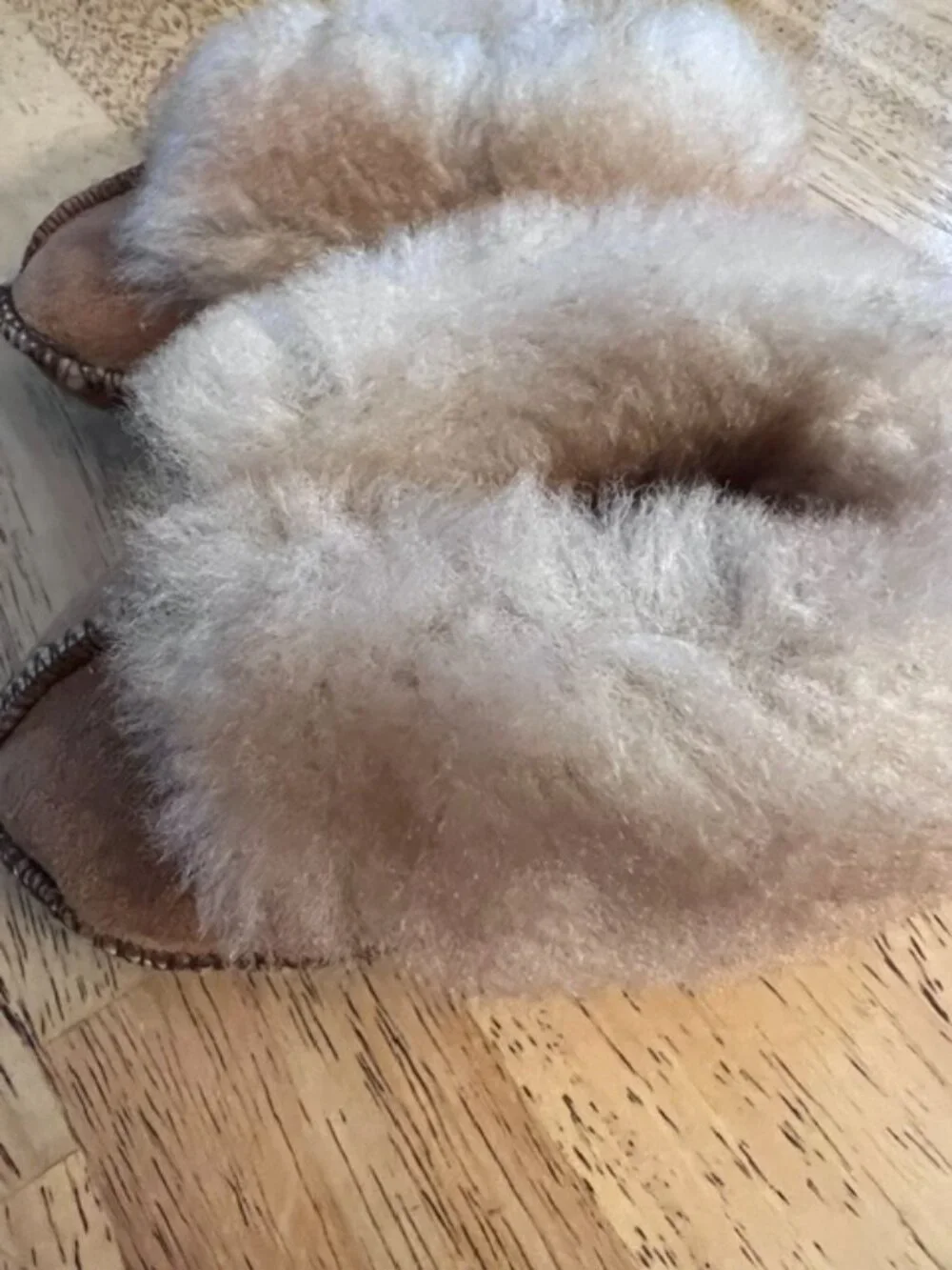 Handmade tan colored